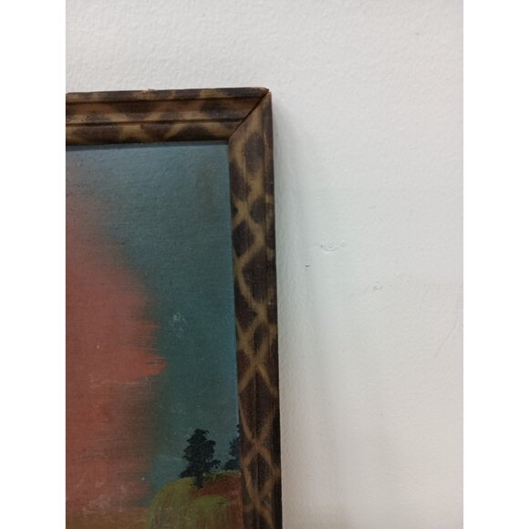 Vintage Antique Original Early 20th Century Landscape Oil Painting Framed Art - Picture 3 of 6